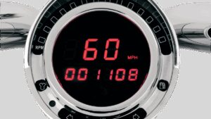 DAKOTA DIGITAL Big Dog Direct Plug-In Speedometer - Red LED