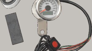 DRAG SPECIALTIES Programmable Mini Electronic Speedometer with Odometer/Tripmeter - 1.87" - Polished