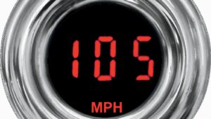 DAKOTA DIGITAL 1-7/8" MPH 4000 Series Speedometer - Retro - Red Display