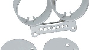 DRAG SPECIALTIES Dual Gauge Bracket - Chrome