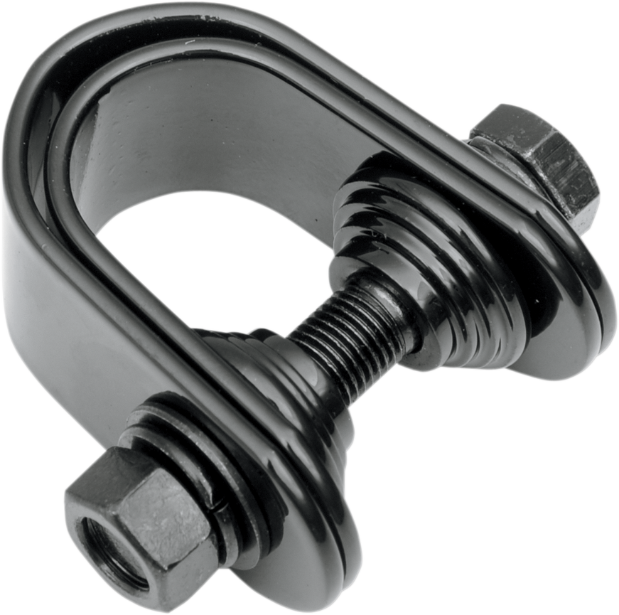 DRAG SPECIALTIES Mini Speedometer/Tachometer Clamp - For 1"/1.25" Tube - Gloss Black