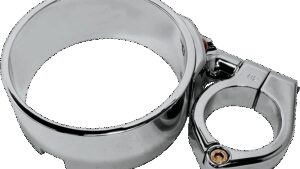 JOKER MACHINE Speedometer Ring with Swivel Clamp - Chrome - For 39 mm Fork Tube