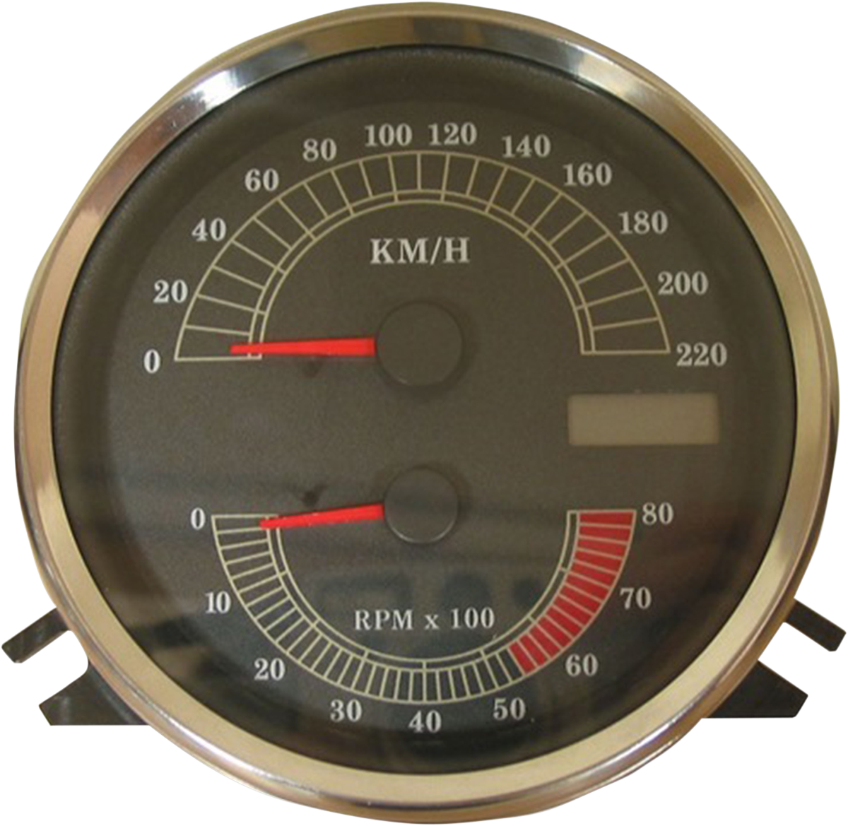 DRAG SPECIALTIES Electronic Speedometer/Tachometer - Stock Look - 220 KPH/8000 rpm