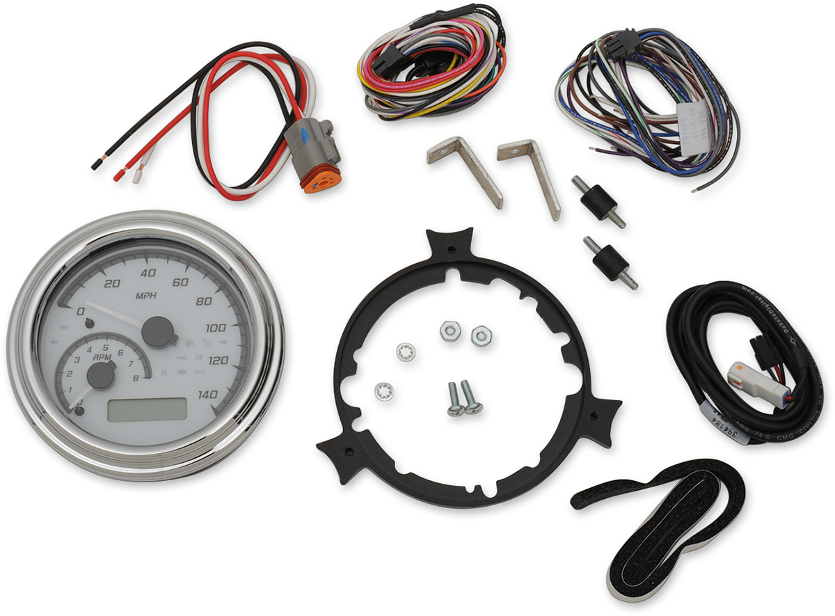 DAKOTA DIGITAL MVX Series Analog Gauge System - White/Gray/Chrome