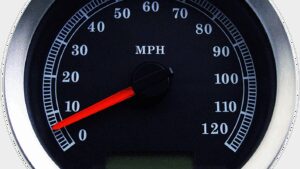 DRAG SPECIALTIES Programmable Speedometer - Black Face - MPH