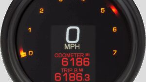 DAKOTA DIGITAL Tank Speedometer - Black Bezel - 4.5"