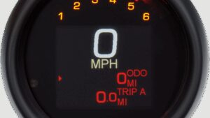 DAKOTA DIGITAL Tank Speedometer - Black Bezel - 3-3/8"