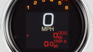 DAKOTA DIGITAL Tank Speedometer - Chrome Bezel - 3-3/8"