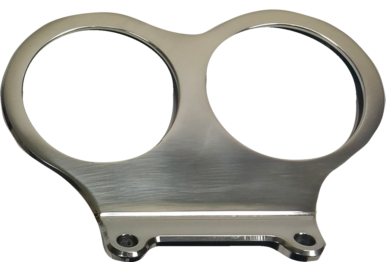 LA CHOPPERS T-Bar Gauge Mount - Gloss Black - 1.25" Diameter - Image 2