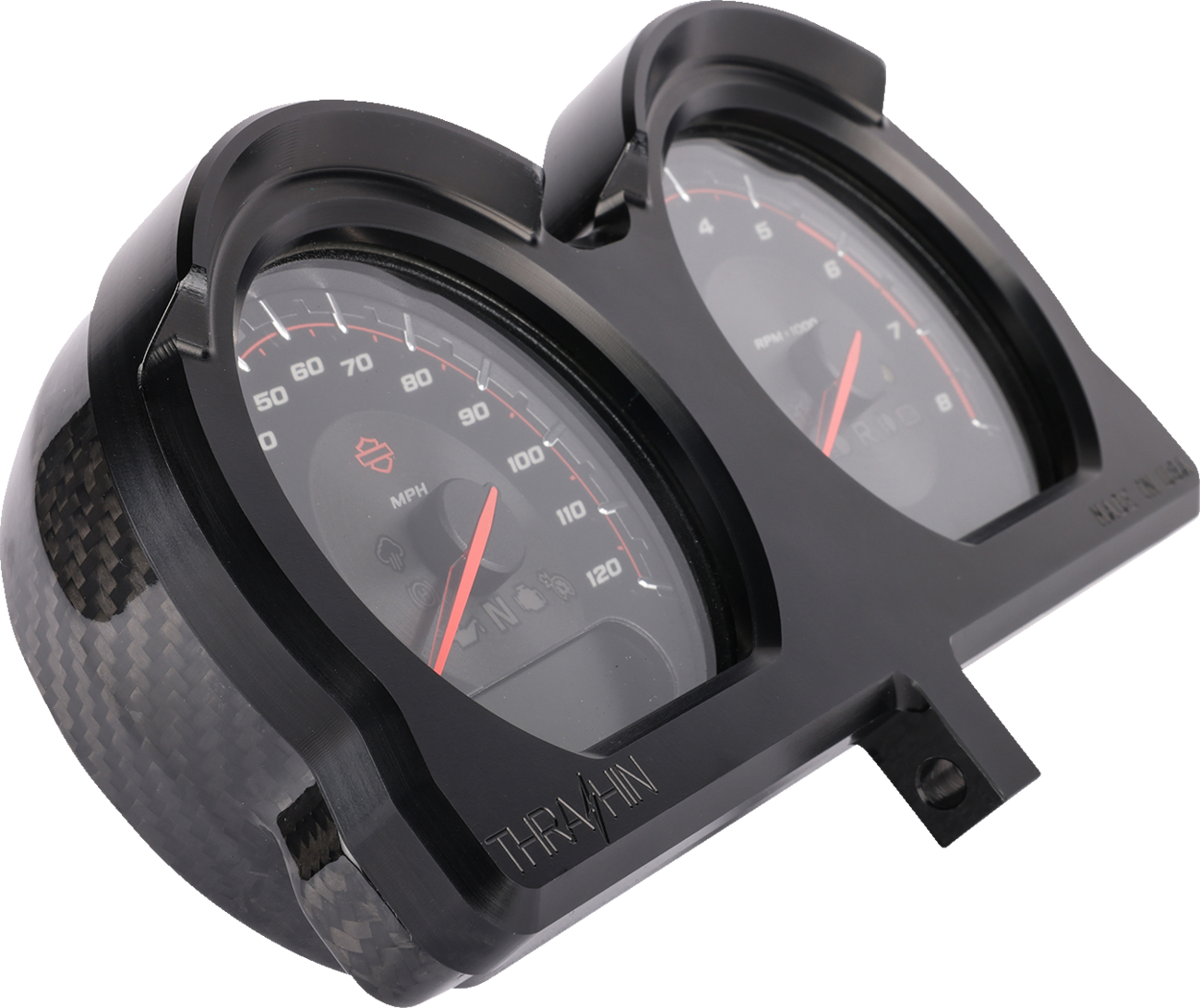 THRASHIN SUPPLY CO. Gauge Relocation Kit - Black