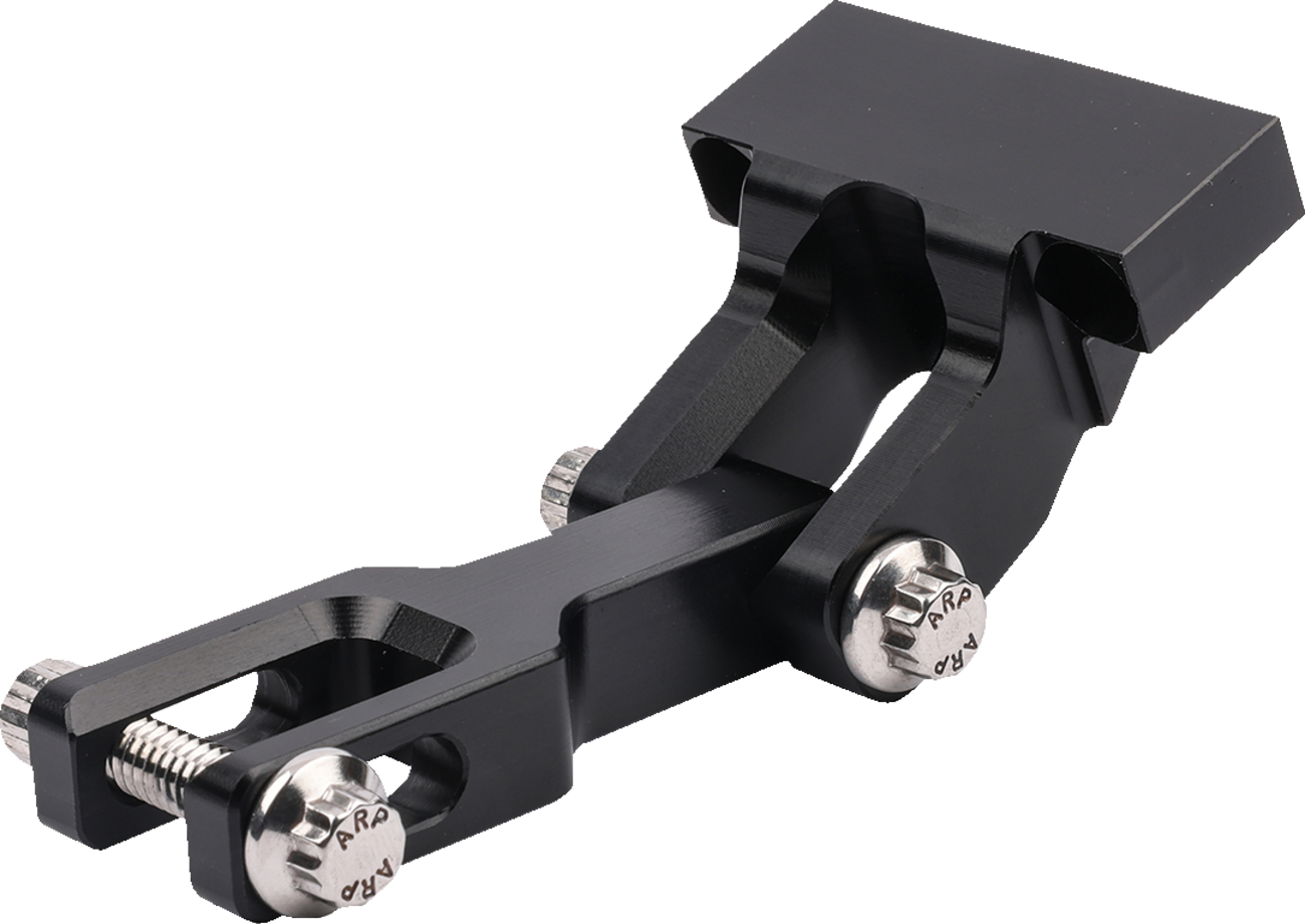 THRASHIN SUPPLY CO. OG riser gauge relocation mounting bracket - Black