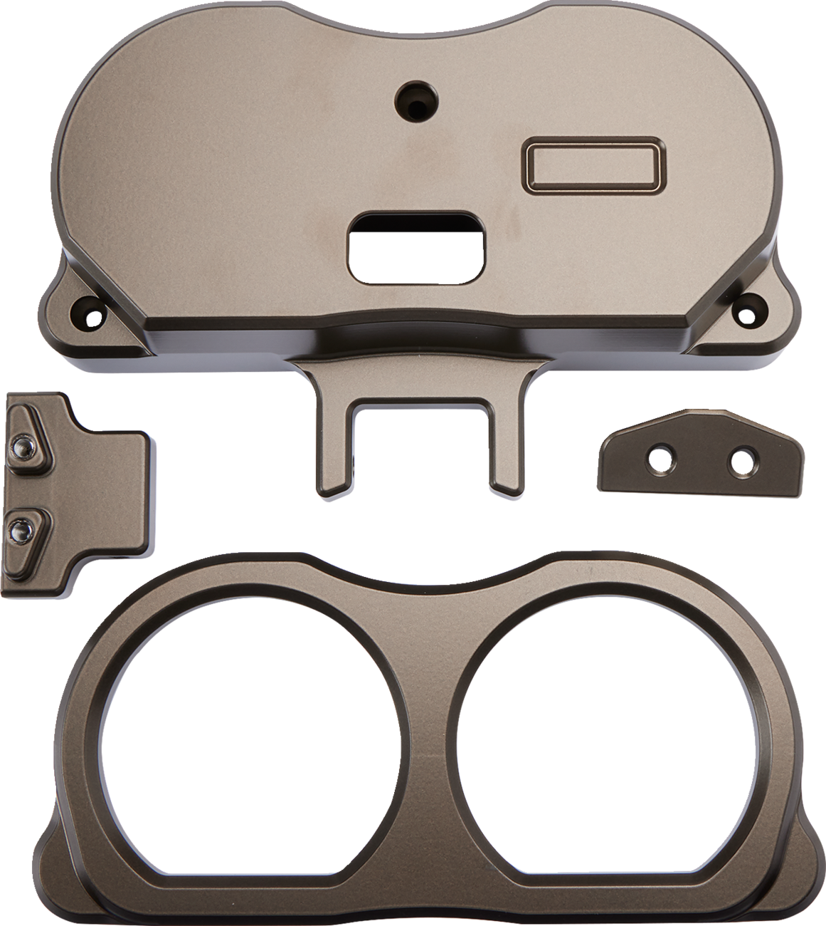 LA CHOPPERS Gauge Mount - Dual - Bronze - FLT