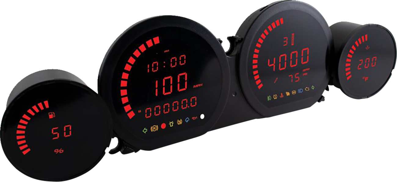 DRAG SPECIALTIES Single Gauge Bracket - Wrinkle Black - Image 2