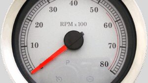 DRAG SPECIALTIES 4" Electronic Tachometer - White Face