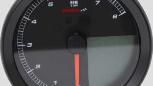 KOSO NORTH AMERICA Multi-Function Speedometer/Tachometer - HD-04 - Black