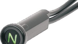 DRAG SPECIALTIES Snap-In Indicator Light - Neutral - Black Bezel