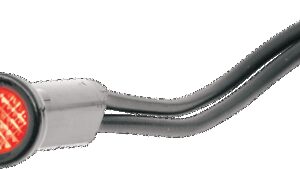 DRAG SPECIALTIES Snap-In Indicator Light - Red - Black Bezel