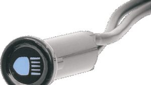 DRAG SPECIALTIES Snap-In Indicator Light - High Beam - Black Bezel