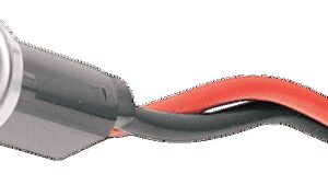 DRAG SPECIALTIES Snap-In Indicator Light - Red - Stainless Steel Bezel