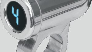 DAKOTA DIGITAL 1" Auto Programming Gear Indicator - Chrome - Blue Display