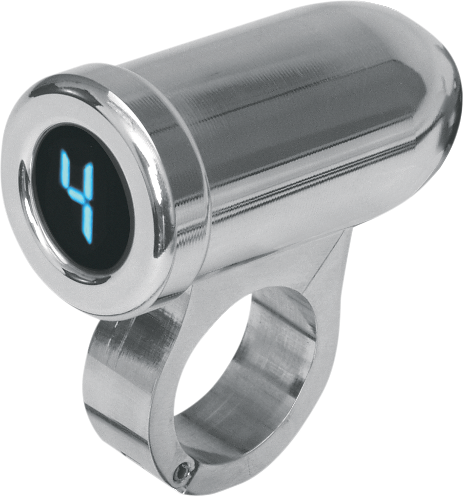 DAKOTA DIGITAL 1" Auto Programming Gear Indicator - Chrome - Blue Display