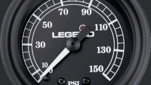 LEGEND SUSPENSION Fairing Mounted LED Backlit PSI Gauges - Black