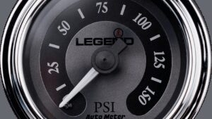 LEGEND SUSPENSION Fairing Mounted LED Backlit PSI Gauges - Titanium