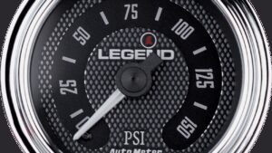 LEGEND SUSPENSION Fairing Mounted LED Backlit PSI Gauges - Diamond Cut