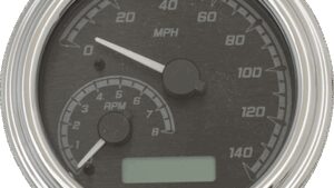 DAKOTA DIGITAL MVX Fatbob Analog/Digital Gauge System - Black/Gray/Chrome