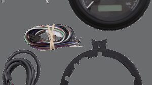 DAKOTA DIGITAL MVX Series Fatbob Analog/Digital Gauge System - Black/Gray/Black