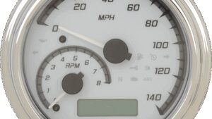 DAKOTA DIGITAL MVX Series Analog Gauge System - White/Gray/Chrome