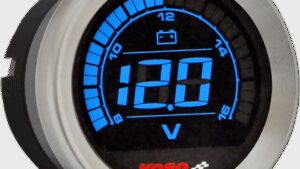 KOSO NORTH AMERICA 2" Voltmeter Gauge - Chrome