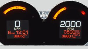 DAKOTA DIGITAL MLX 4-Gauge Instrument Kit - Black Bezel