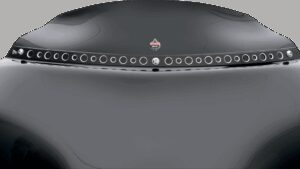 KLOCK WERKS Flare™ Windshield - 3-1/2" - Black - '96-'13 FLHT