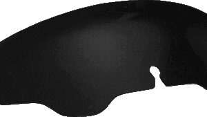 WIND VEST Windshield - 4" - Black - FLHT/X