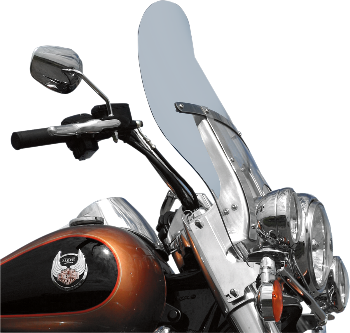 KLOCK WERKS Flare™ Windshield - 19-3/8" - Clear - FLHR