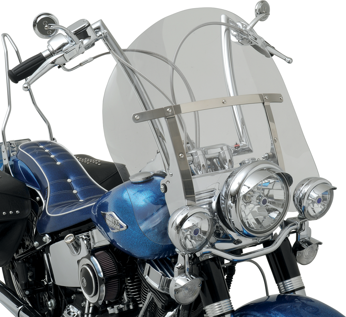 KLOCK WERKS Flare™ Windshield - 17" - Clear - FLST
