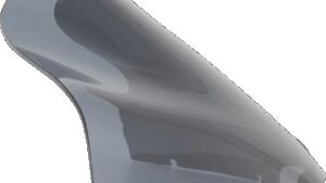 KLOCK WERKS Sport Flare™ Windshield - 14" - Dark Smoke - FLTR