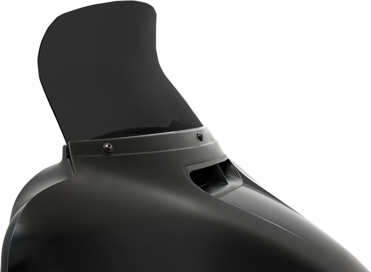 MEMPHIS SHADES Spoiler Windshield - 8-1/2" - Dark Black Smoke - FLH