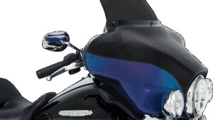 MEMPHIS SHADES Spoiler Windshield - 9" - Dark Black Smoke - '96-'13 FLH