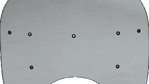 MEMPHIS SHADES Road King Replacement Plastic - 15" - Black Smoke