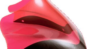 KLOCK WERKS Kolor Flare™ Windshield - 8" - Pink Ice - FLTR