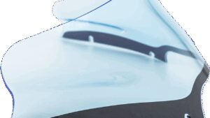 KLOCK WERKS Kolor Flare™ Windshield - 6" - Blue Ice - FLTR