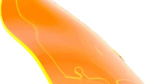 KLOCK WERKS Kolor Flare™ Windshield - 6.5" - Orange Ice - FLH