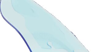 KLOCK WERKS Kolor Flare™ Windshield - 6.5" - Blue Ice - FLH