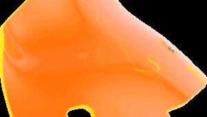 KLOCK WERKS Kolor Flare™ Windshield - 4" - Orange Ice - FLH