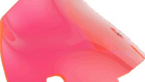 KLOCK WERKS Kolor Flare™ Windshield - 4" - Pink Ice - FLH