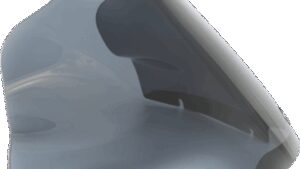 KLOCK WERKS Sport Flare™ Windshield - 11" - Dark Smoke - FLTR