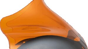 KLOCK WERKS Kolor Flare™ Windshield - 8" - Orange - FLTR