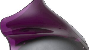 KLOCK WERKS Kolor Flare™ Windshield - 8" - Purple - FLTR